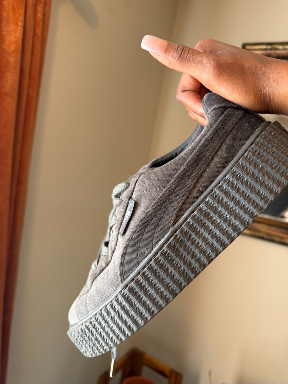 FENTY x PUMA Velvet Creeper in 'Glacier Grey'